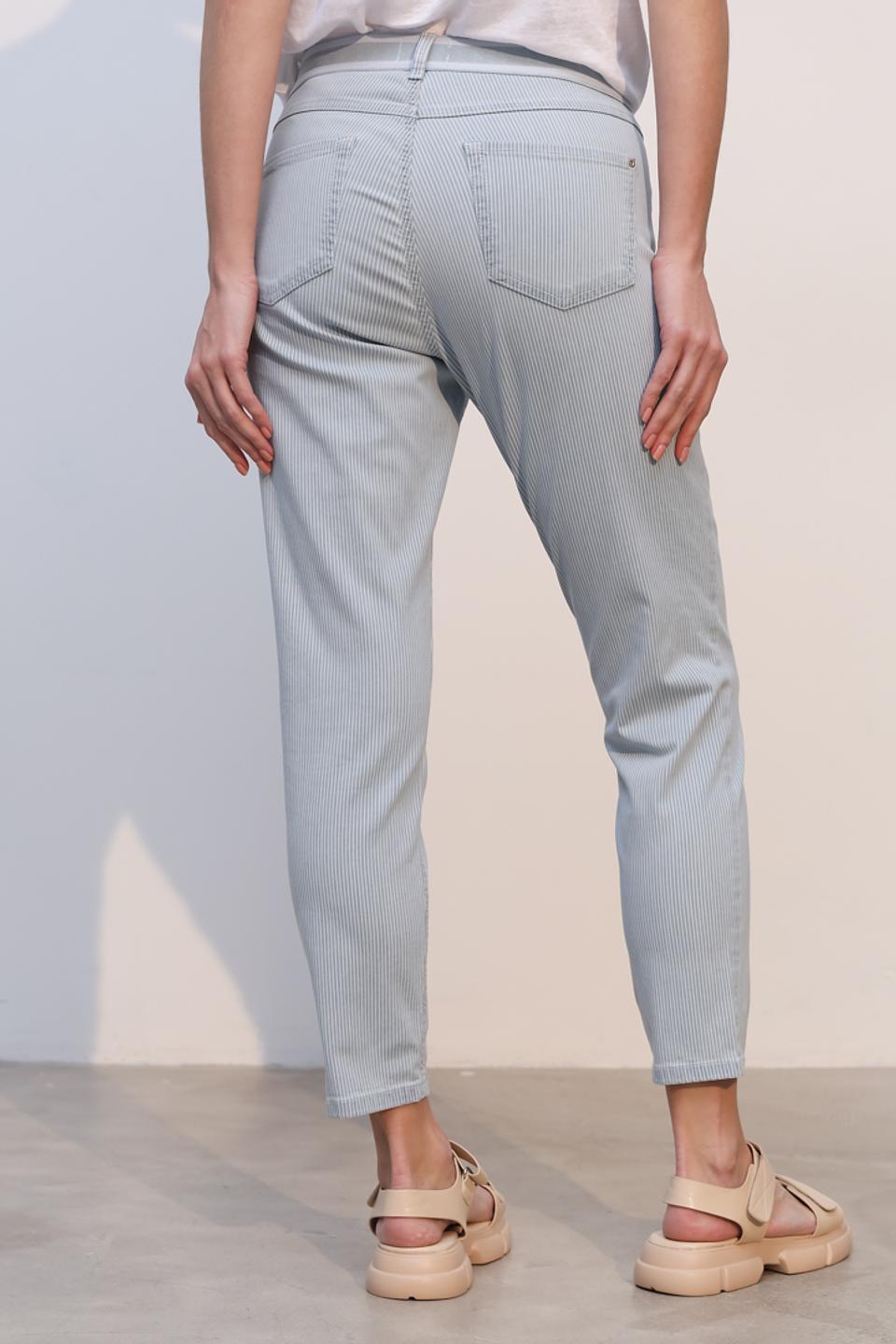 Брюки Angels в полоску голубой