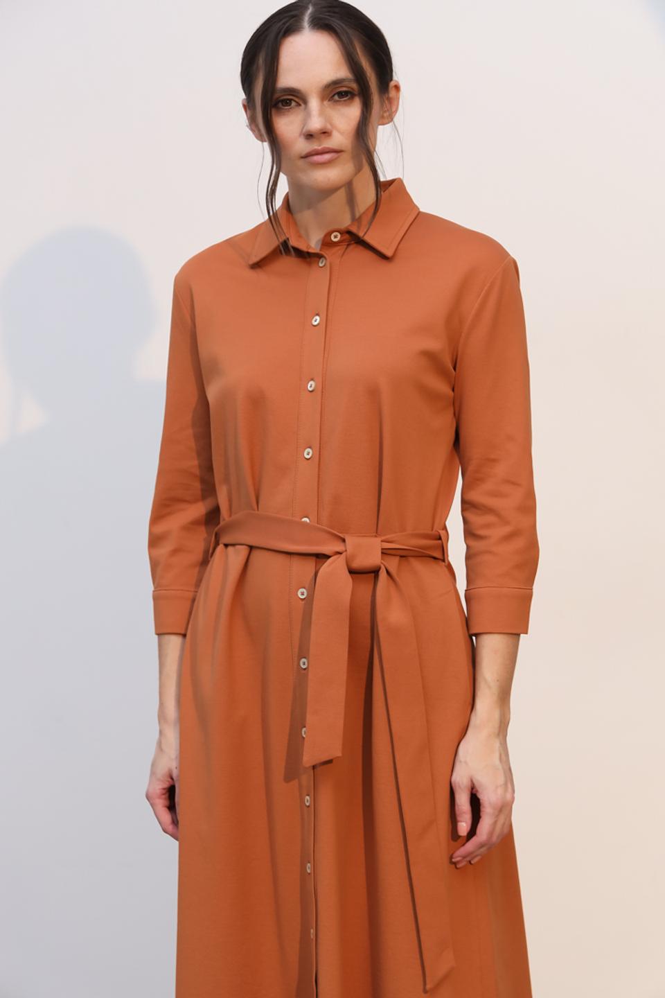 Платье Circolo 1901 приталенное терракотовое