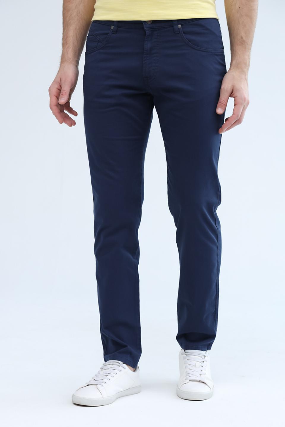 Брюки Bugatti синие slim fit