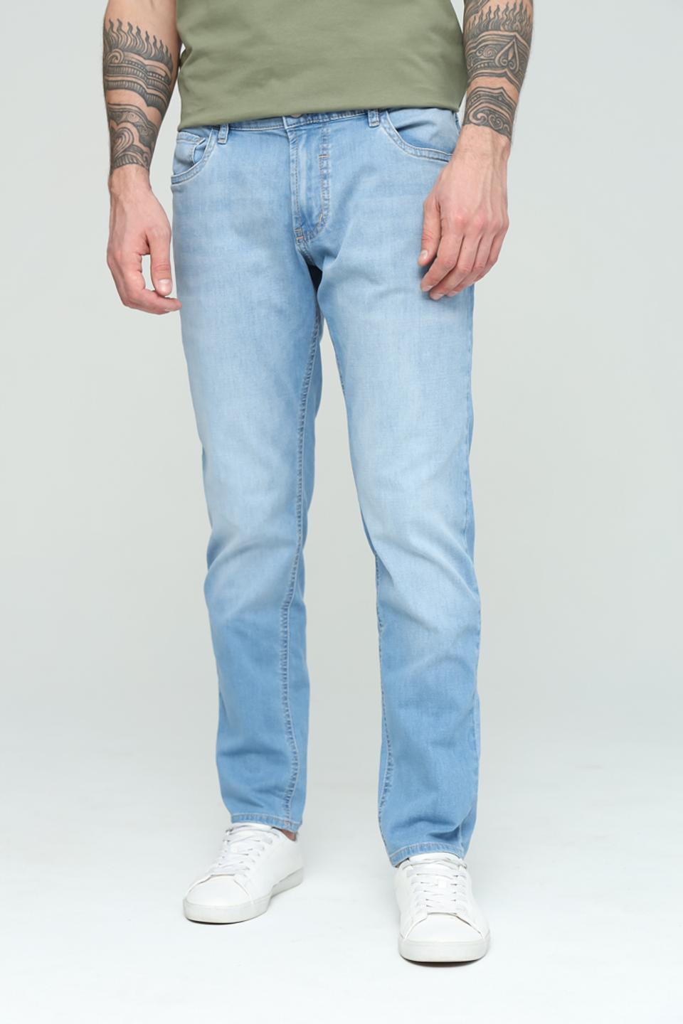 Джинсы Hattric Slim Fit голубые