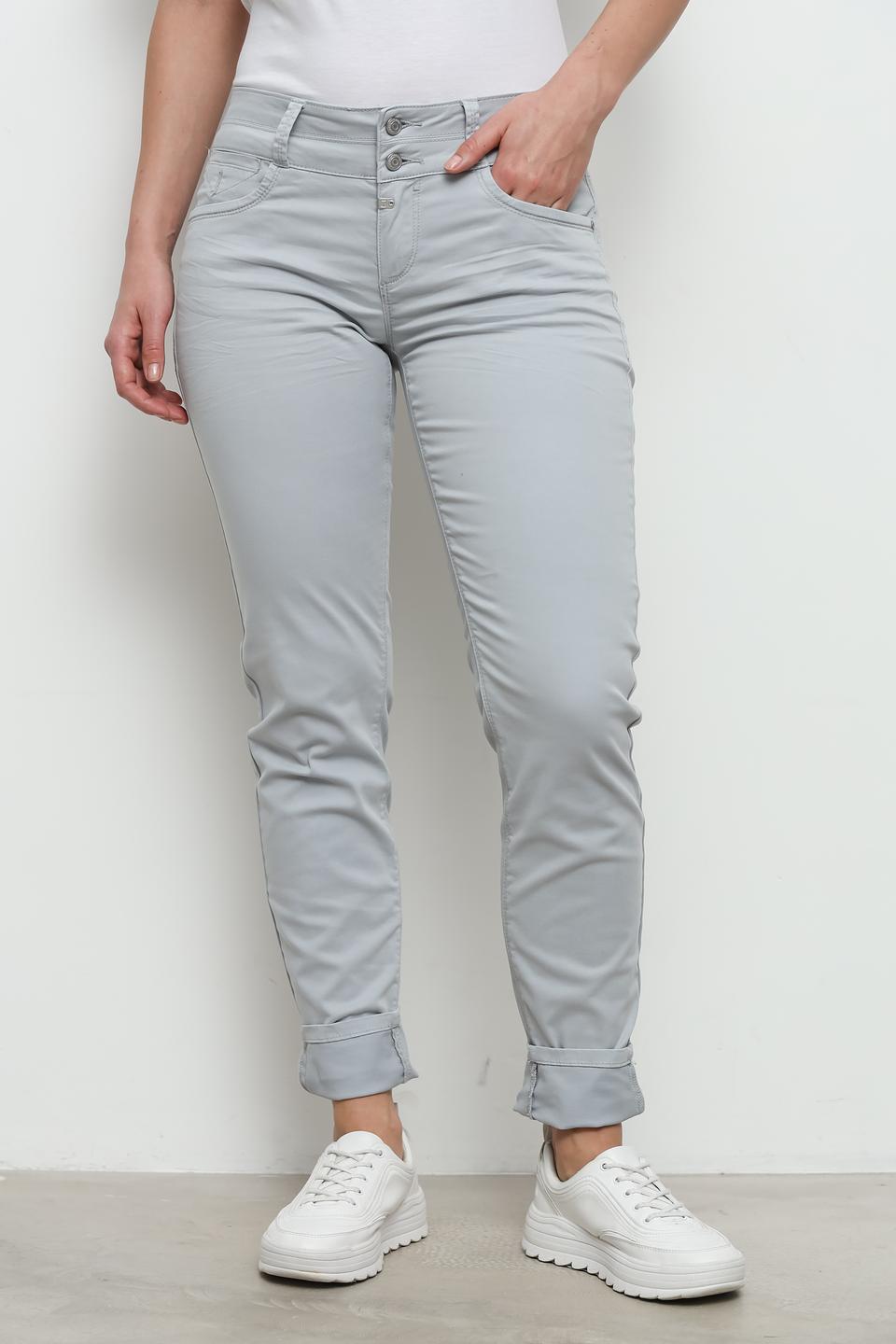 Брюки Time Zone серые с зауженным кроем