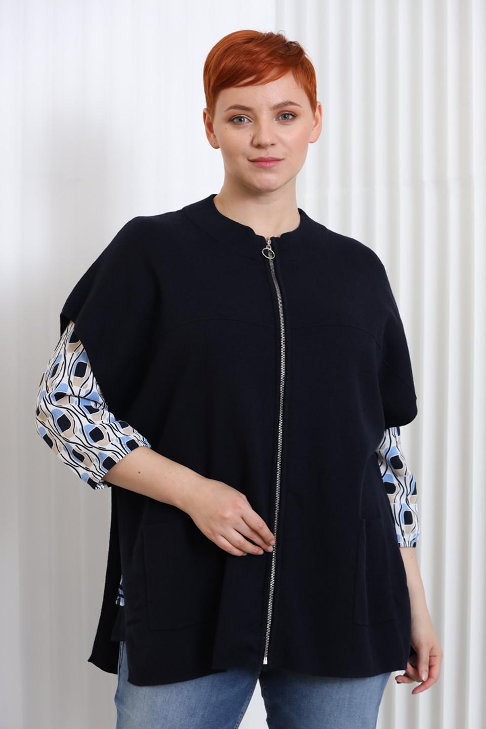 Жилет Barbara Lebek тёмно-синий