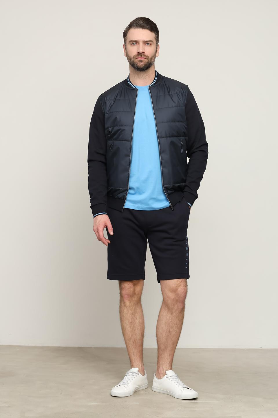 Кардиган Bugatti стеганый темно-синий