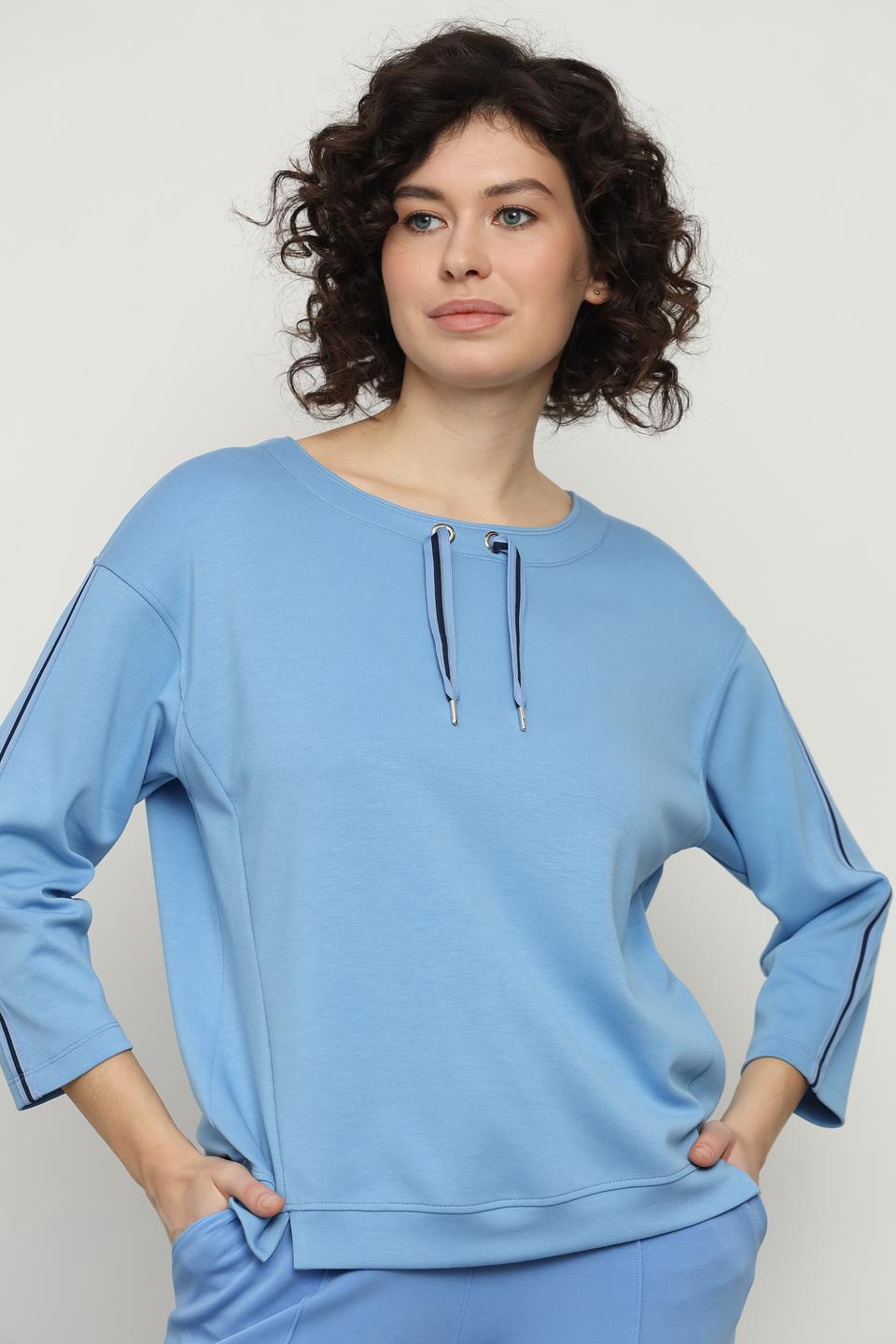 Джемпер Rabe collection голубой с декором