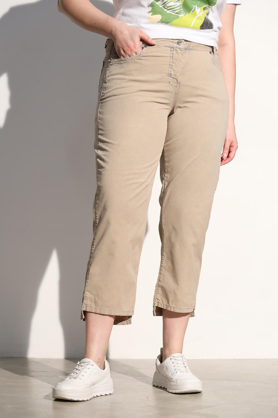 Брюки кюлоты Doris Streich бежевые