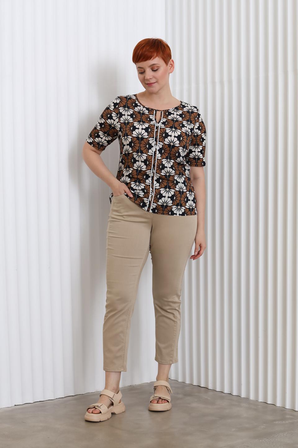 Брюки классические Frapp бежевые