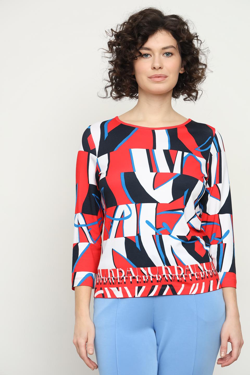Блуза Rabe collection с абстрактным принтом