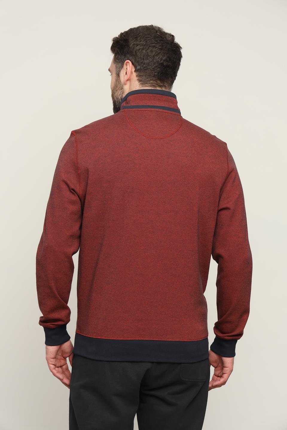 Джемпер Casa Moda с молнией терракотовый