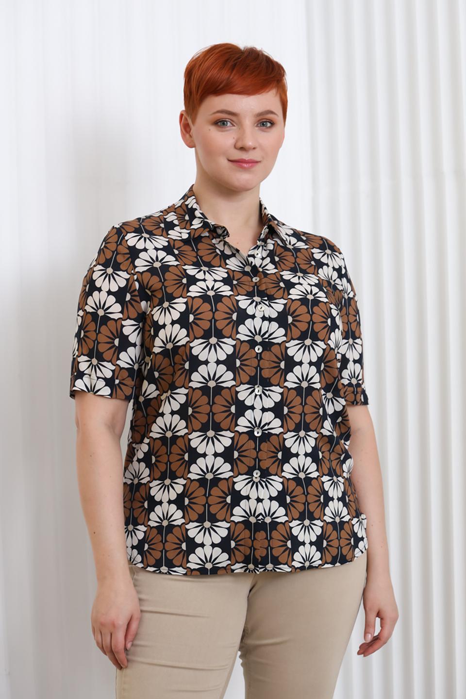 Рубашка Sommer mann с цветочным принтом