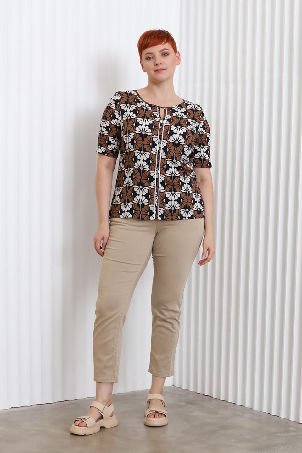 Блуза Sommer mann с цветочным принтом