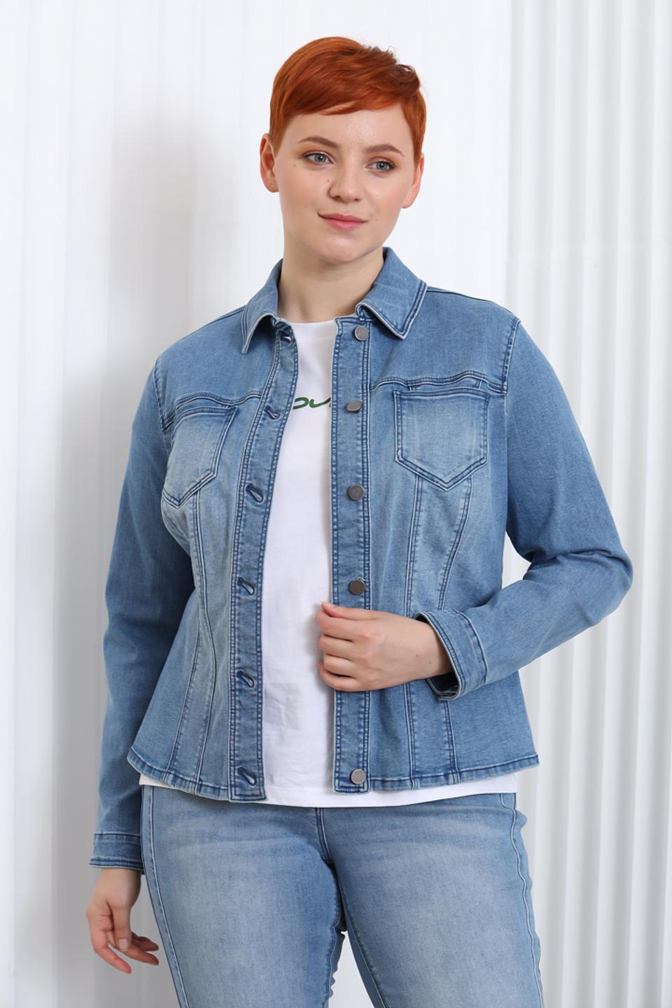 Жакет Lebek джинсовый голубой