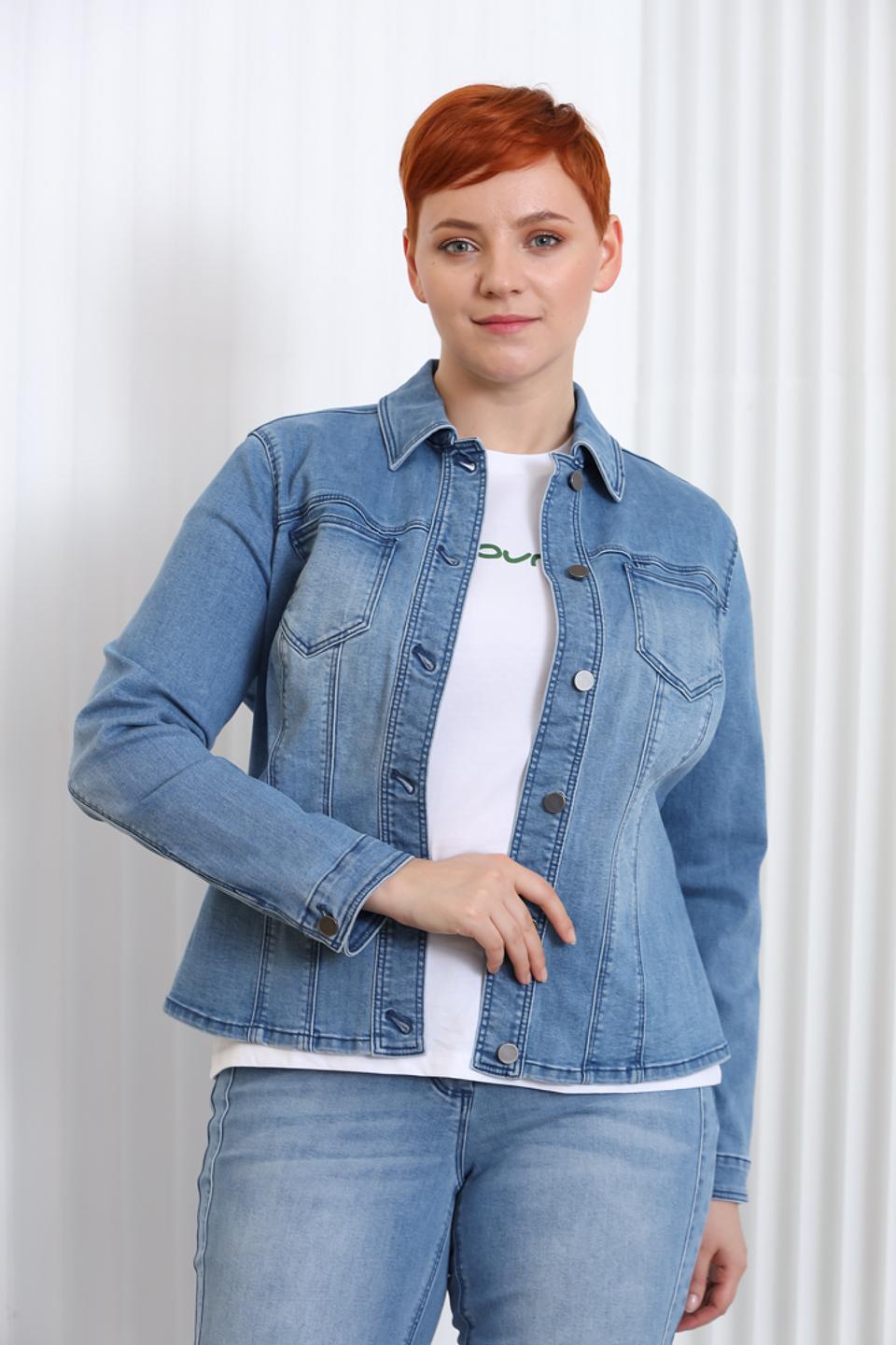 Жакет Lebek джинсовый голубой