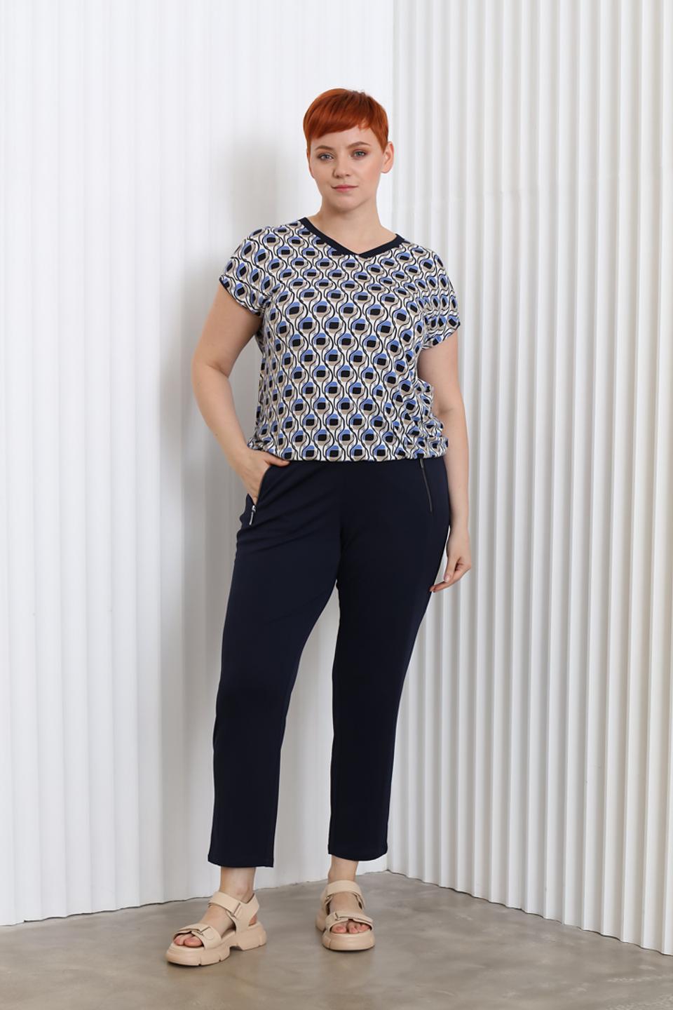 Блуза Lebek с геометрическим принтом