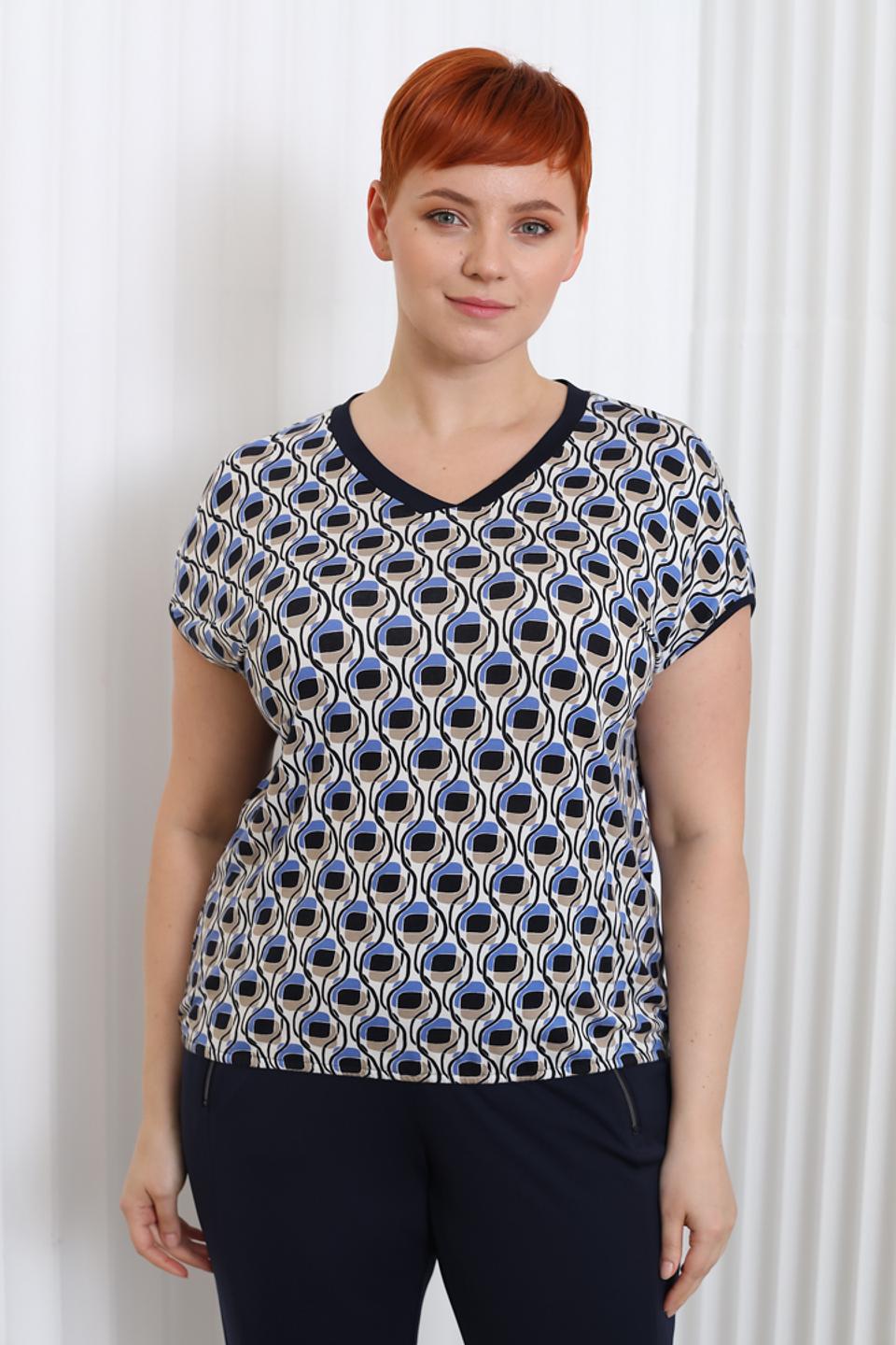 Блуза Lebek с геометрическим принтом