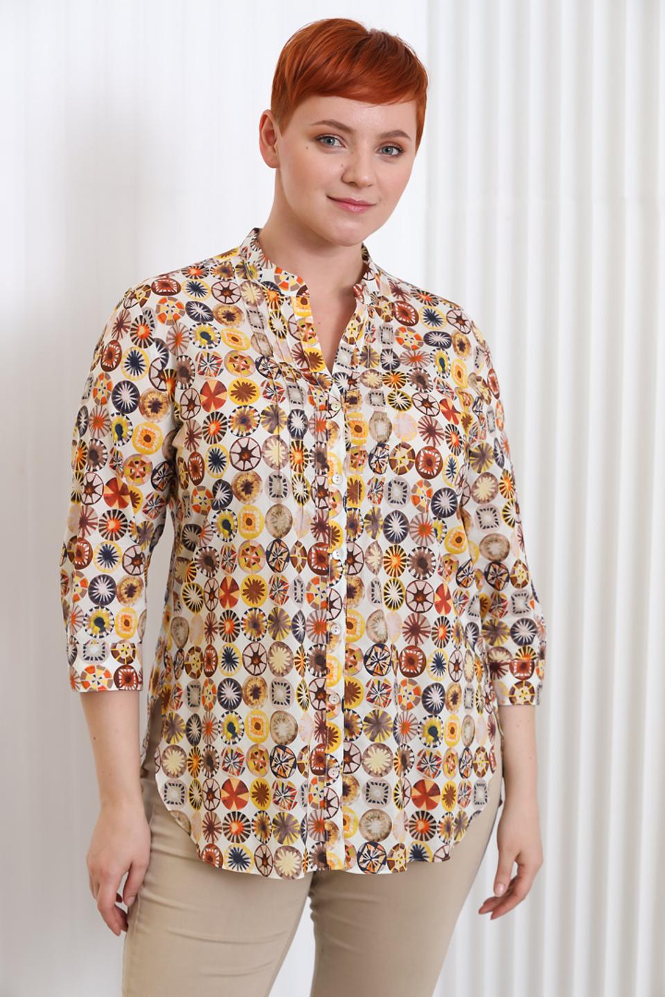 Блуза Sommer mann с цветочным принтом