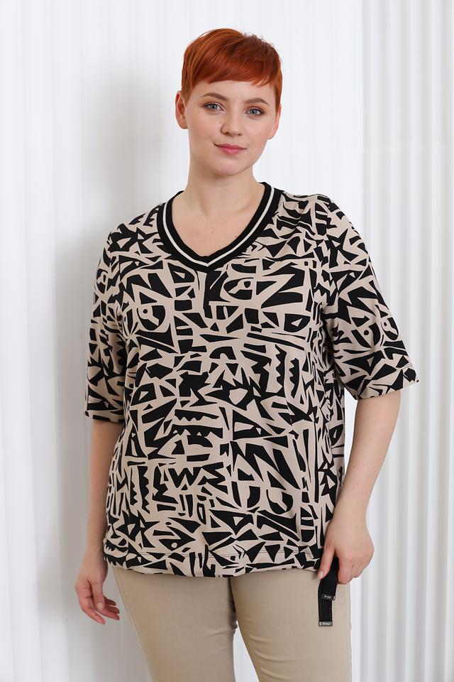 Блуза Frapp с абстрактным принтом