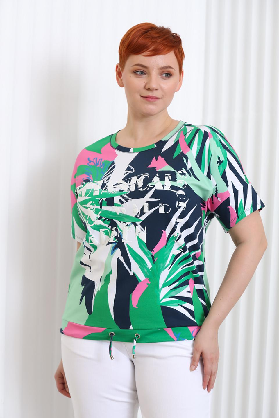 Блуза Thomas Rabe с тропическим принтом