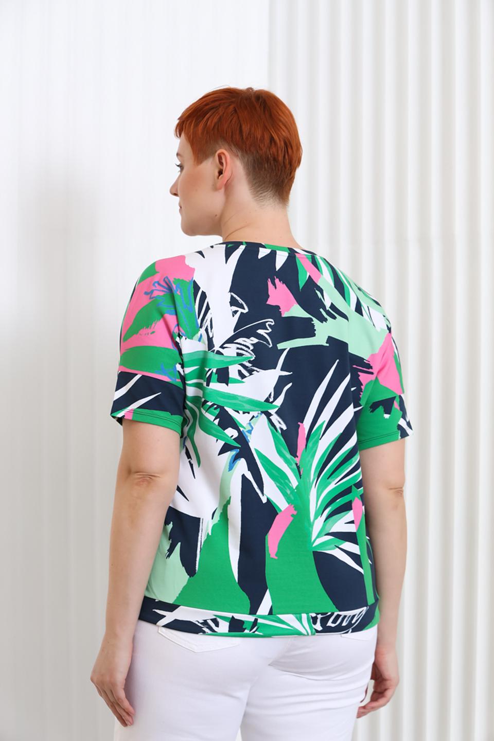 Блуза Thomas Rabe с тропическим принтом
