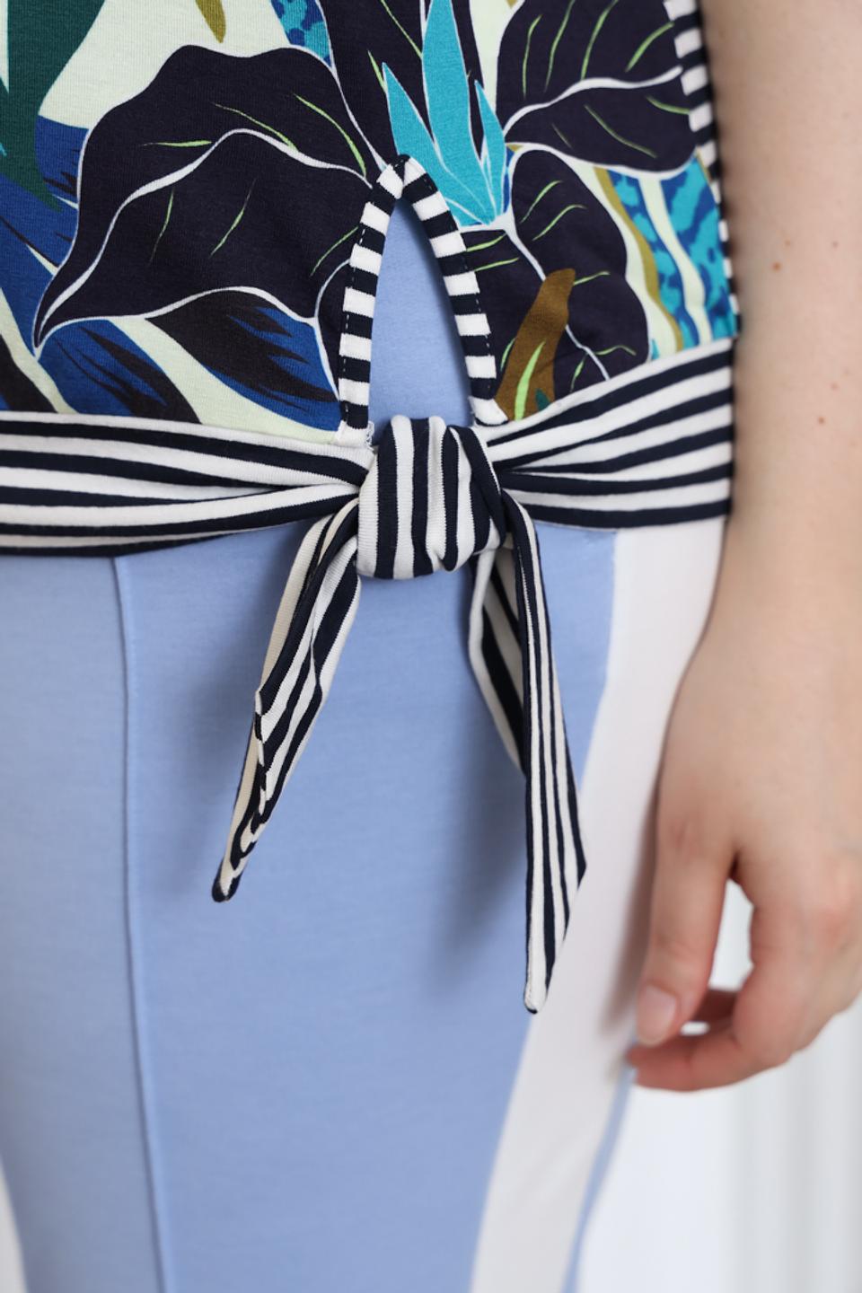 Блуза Via Appia с тропическим принтом