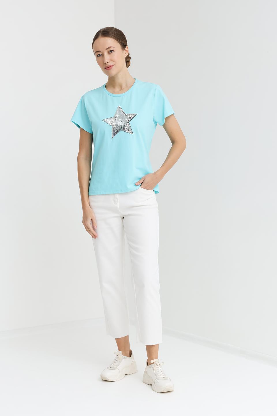 Футболка Pezzo с блестящей звездой