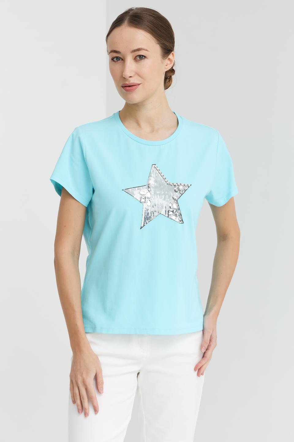 Футболка Pezzo с блестящей звездой