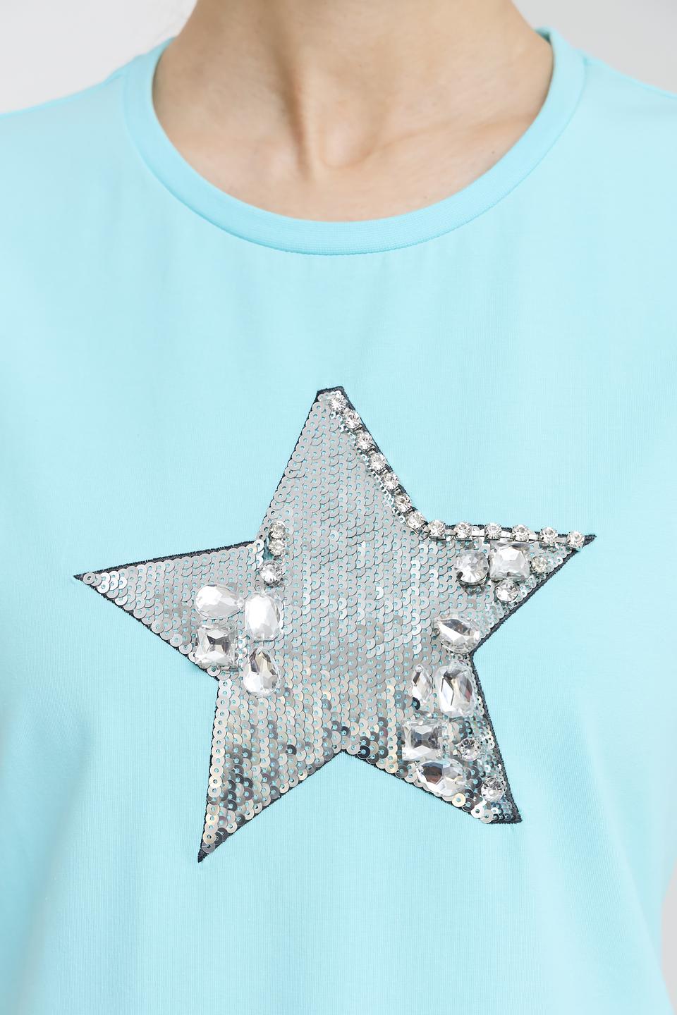 Футболка Pezzo с блестящей звездой