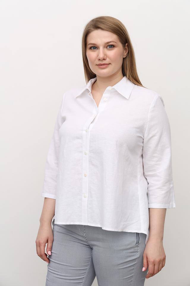 Рубашка Sommer mann белая с 3/4 рукавом