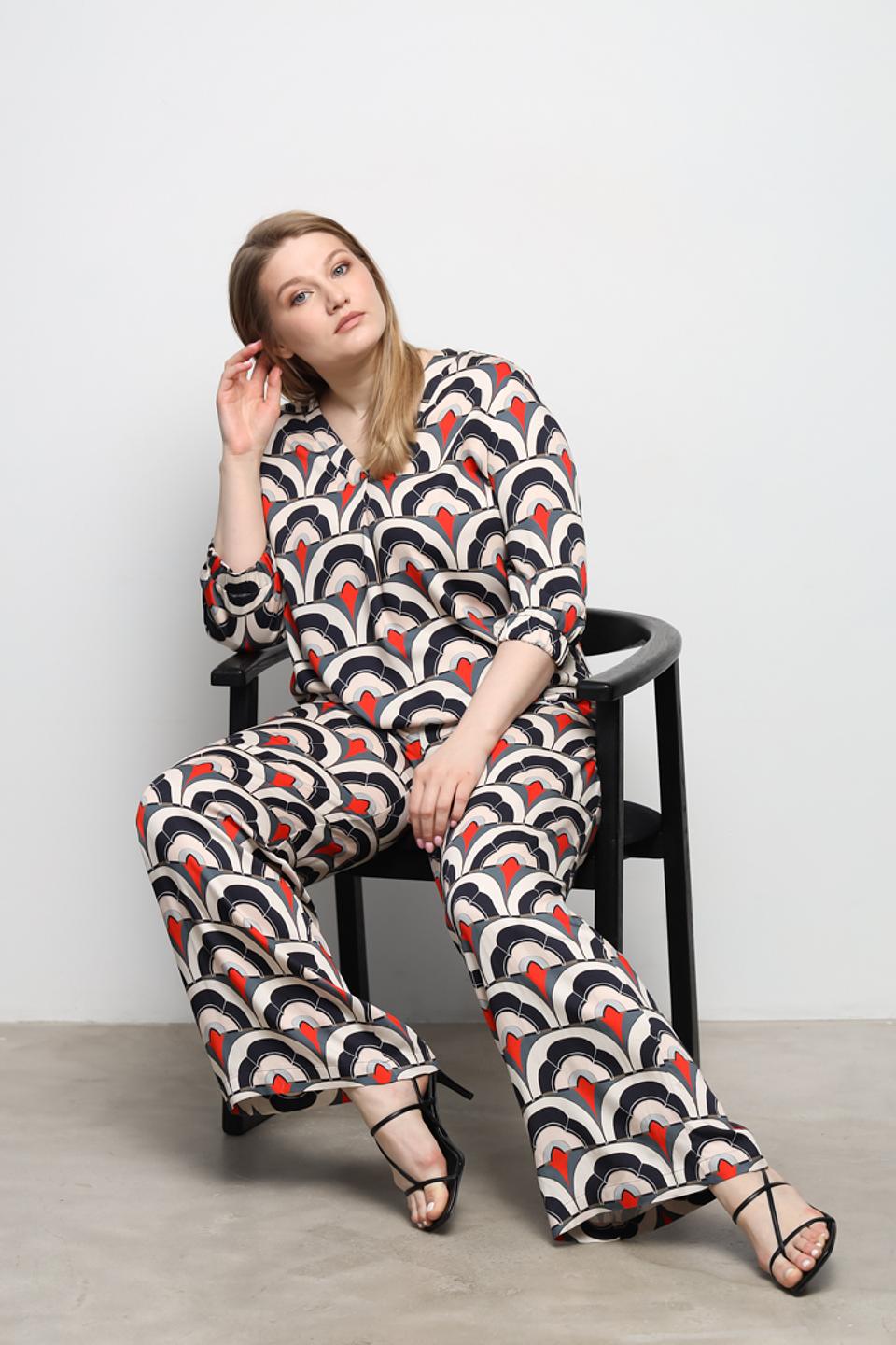 Блуза Be Yourself с геометрическим принтом