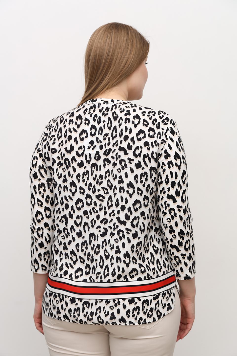 Блуза Frank Walder леопард с полосками