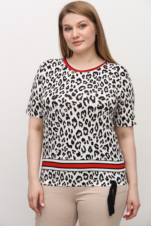 Блуза Frank Walder леопард с поясом