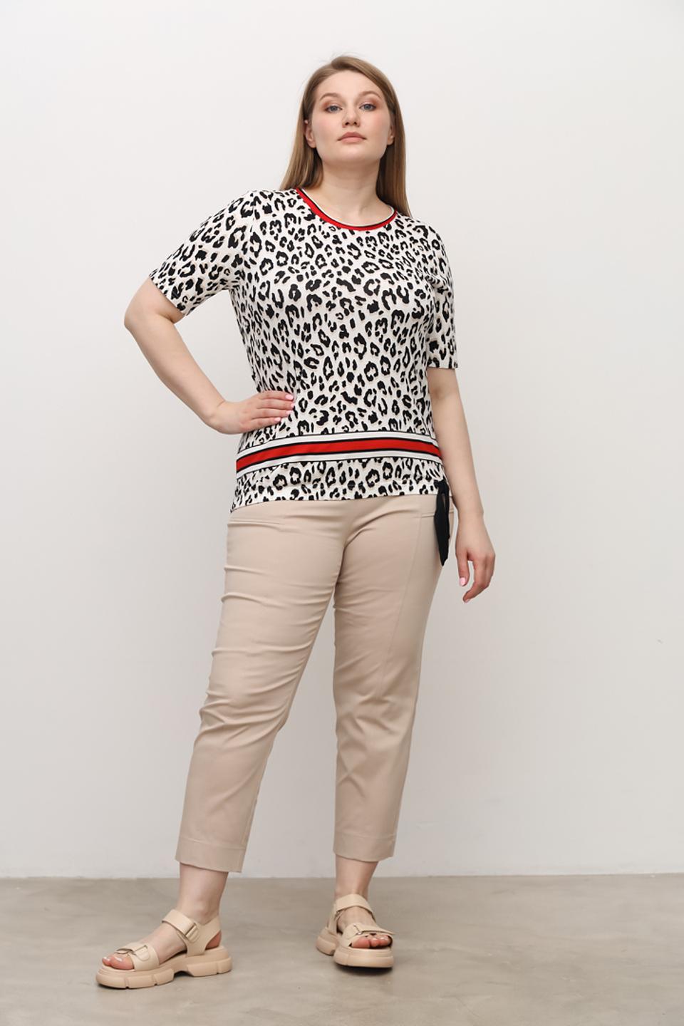 Блуза Frank Walder леопард с поясом