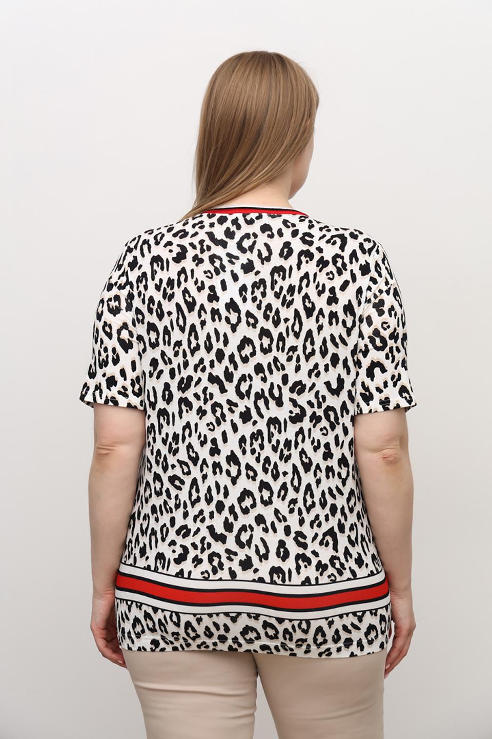 Блуза Frank Walder леопард с поясом