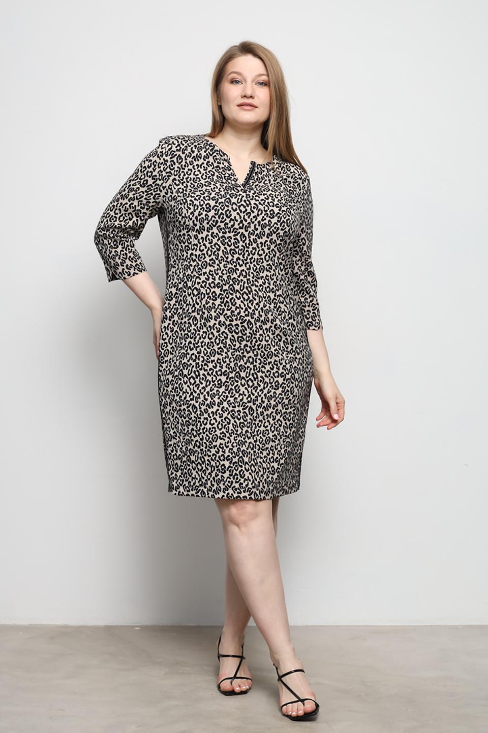 Платье Frank Walder с леопардовым принтом