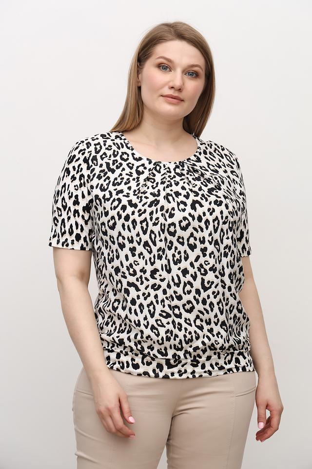 Футболка Frank Walder с леопардовым принтом
