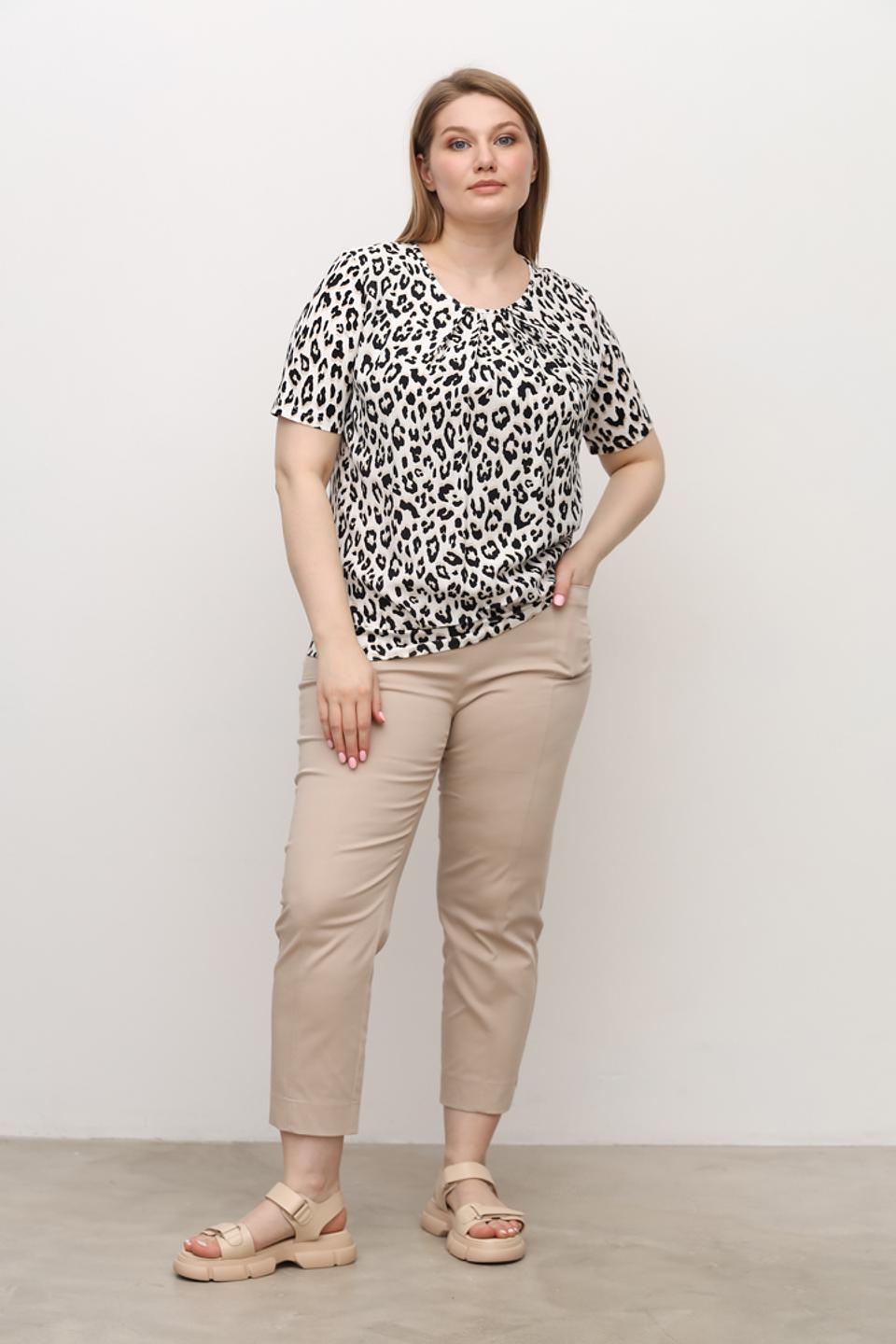 Футболка Frank Walder с леопардовым принтом