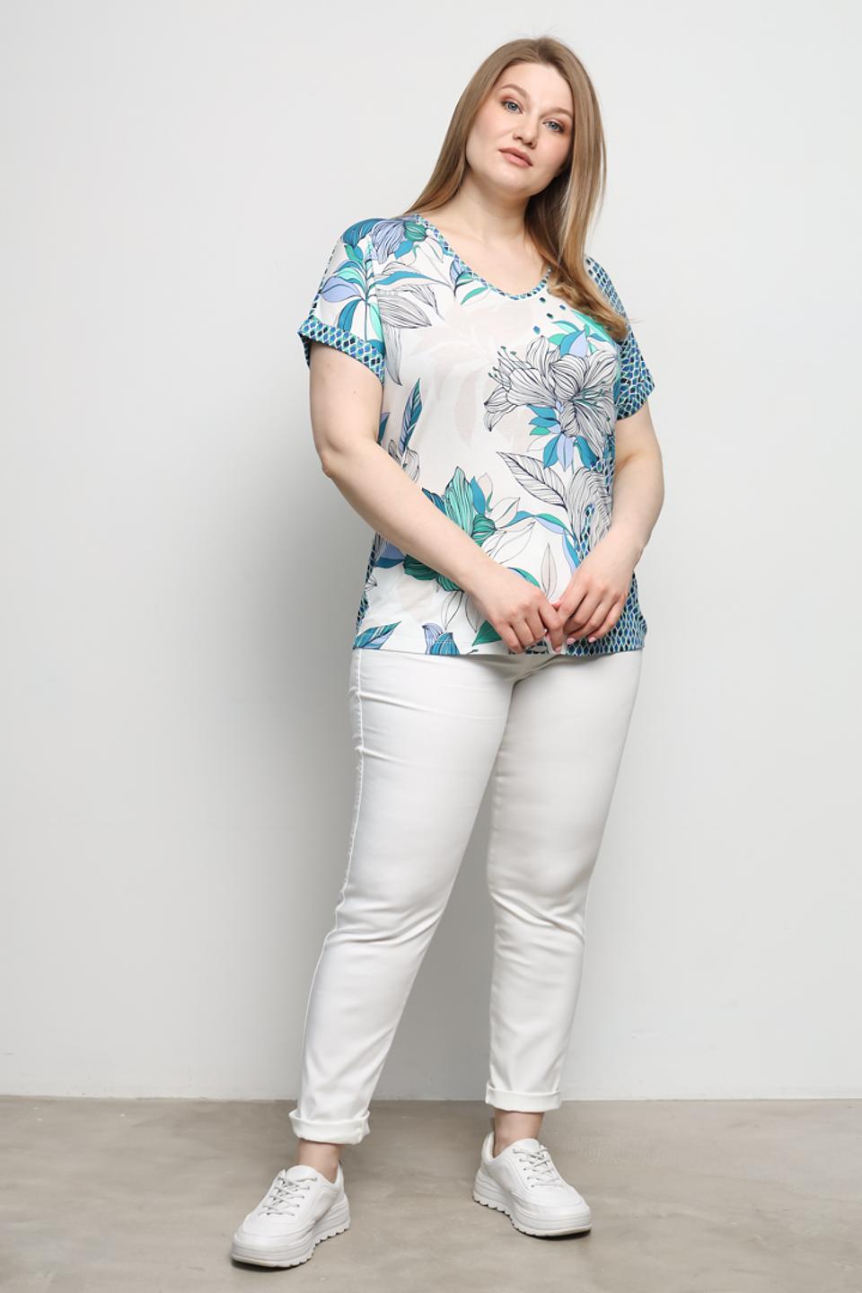 Футболка Olsen с цветочным принтом