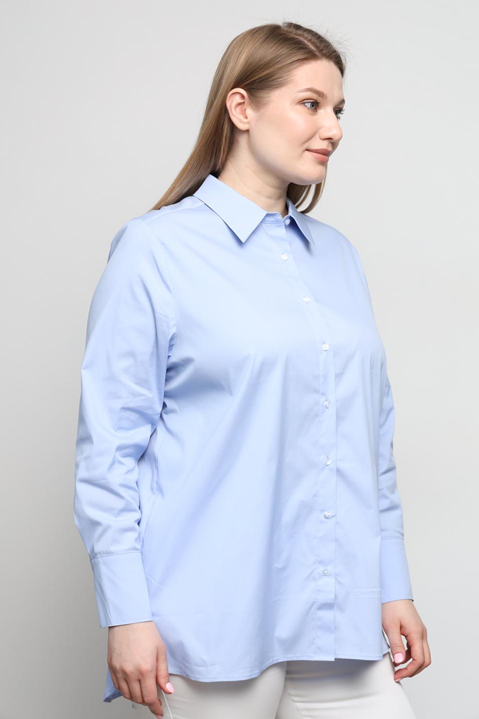 Рубашка Olsen прямого кроя голубая