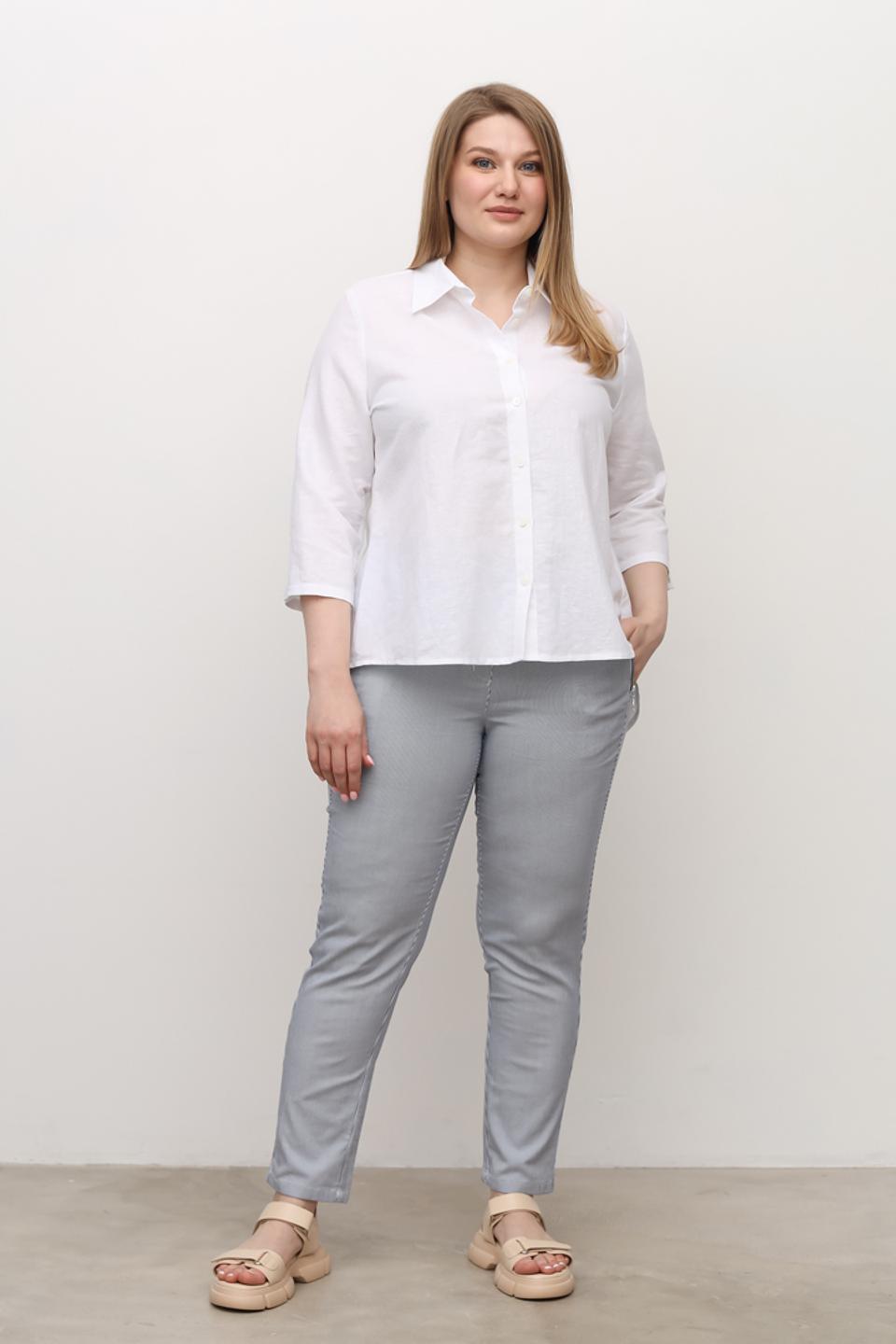 Брюки Relaxed by Toni в полоску серые