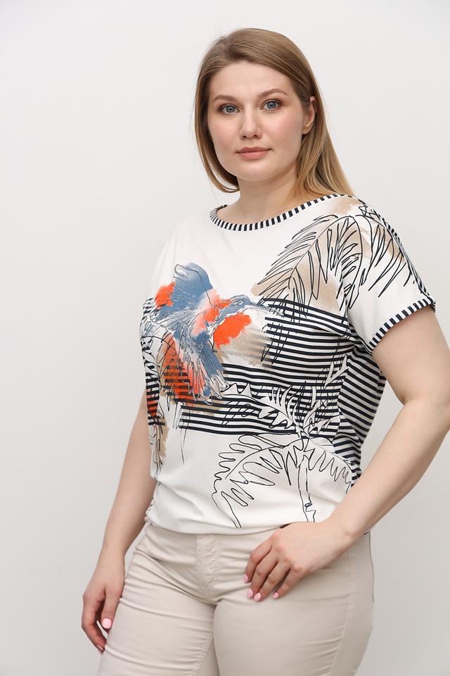 Футболка Lebek с принтом птицы