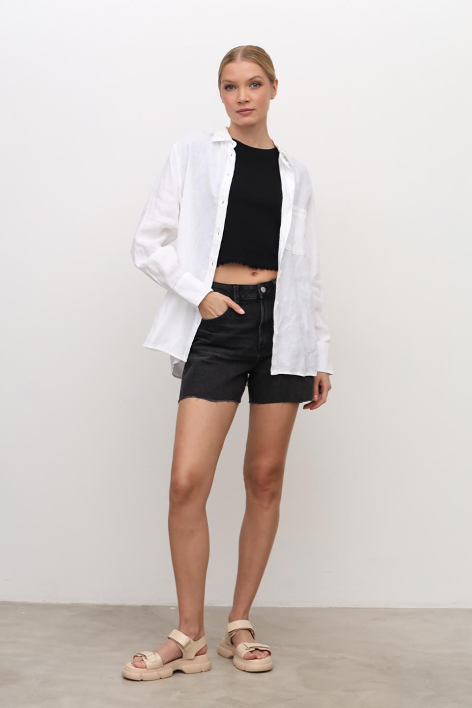 Шорты Tom Tailor denim чёрные