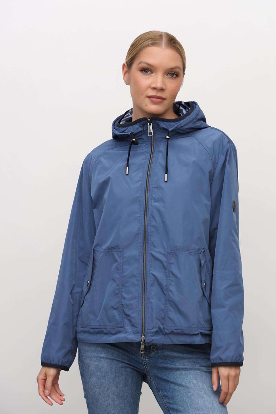 Куртка Lebek синяя с капюшоном