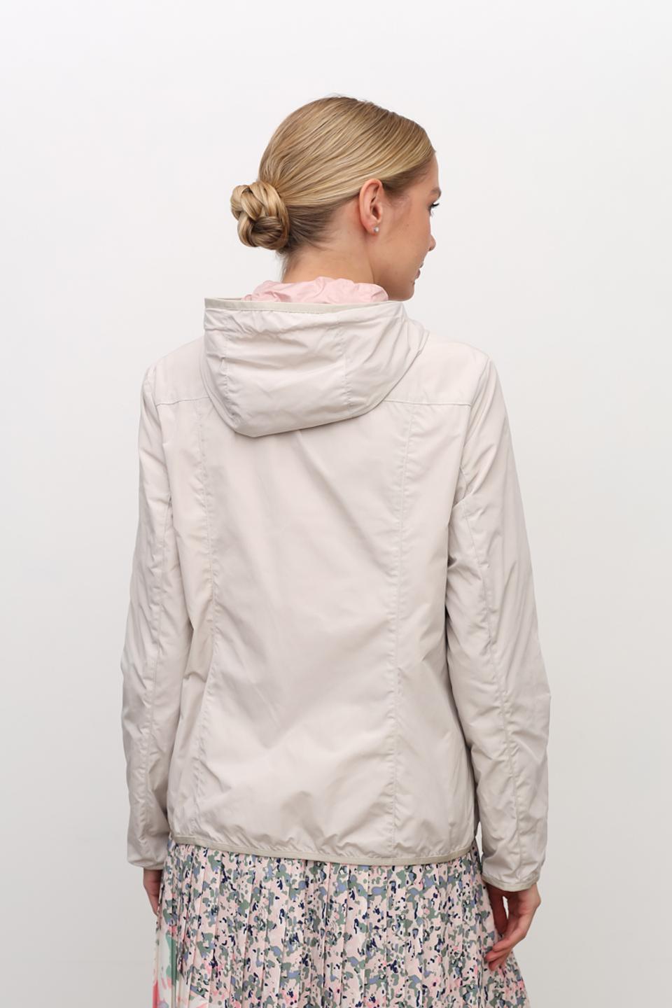 Ветровка Lebek с капюшоном пудрово-розовый