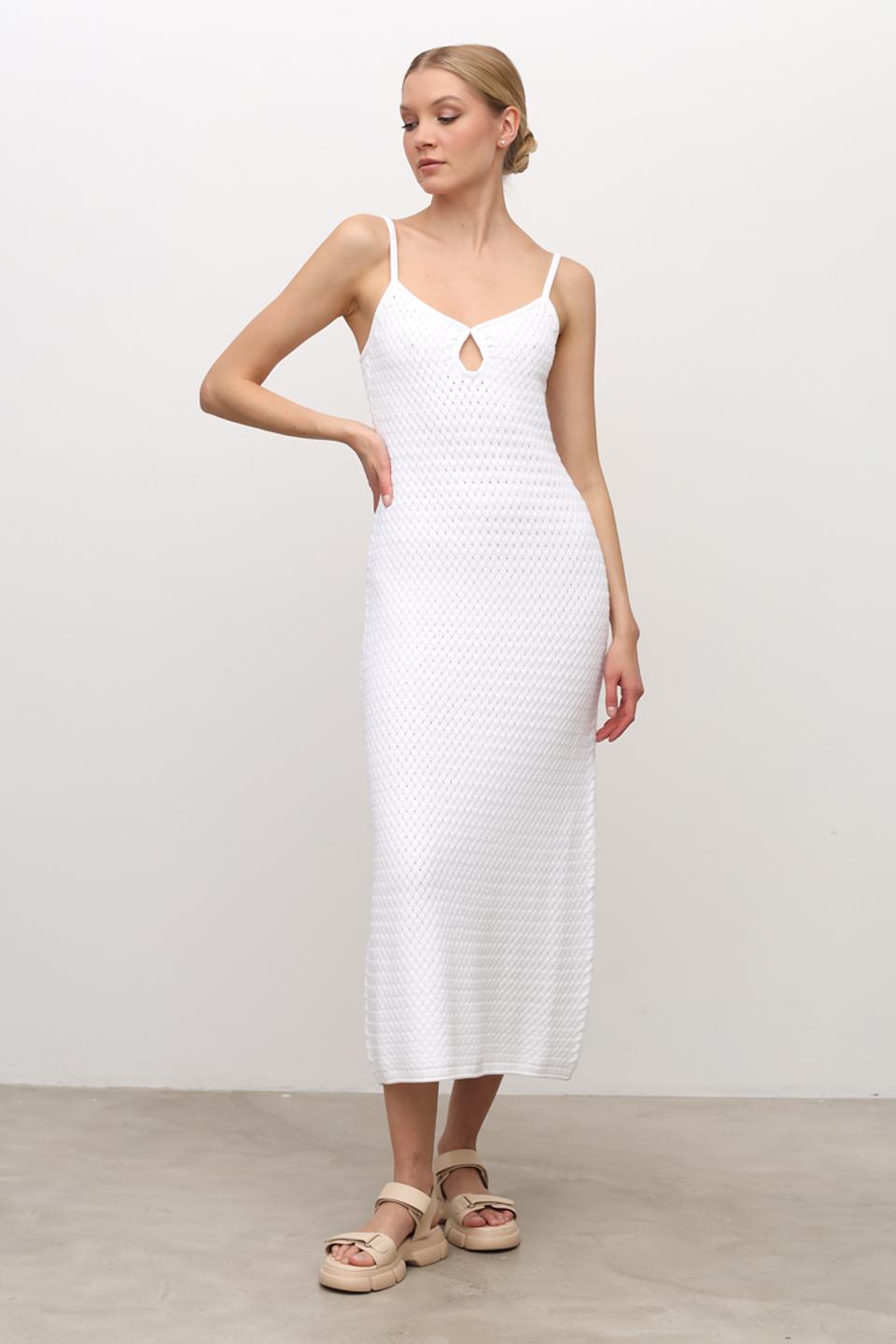 Платье Hugo жен. трикотаж белое