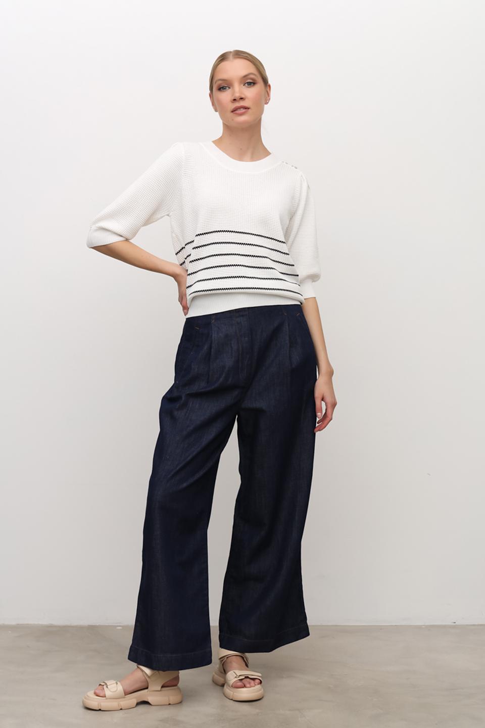 Джинсы i Blues широкие тёмно-синие