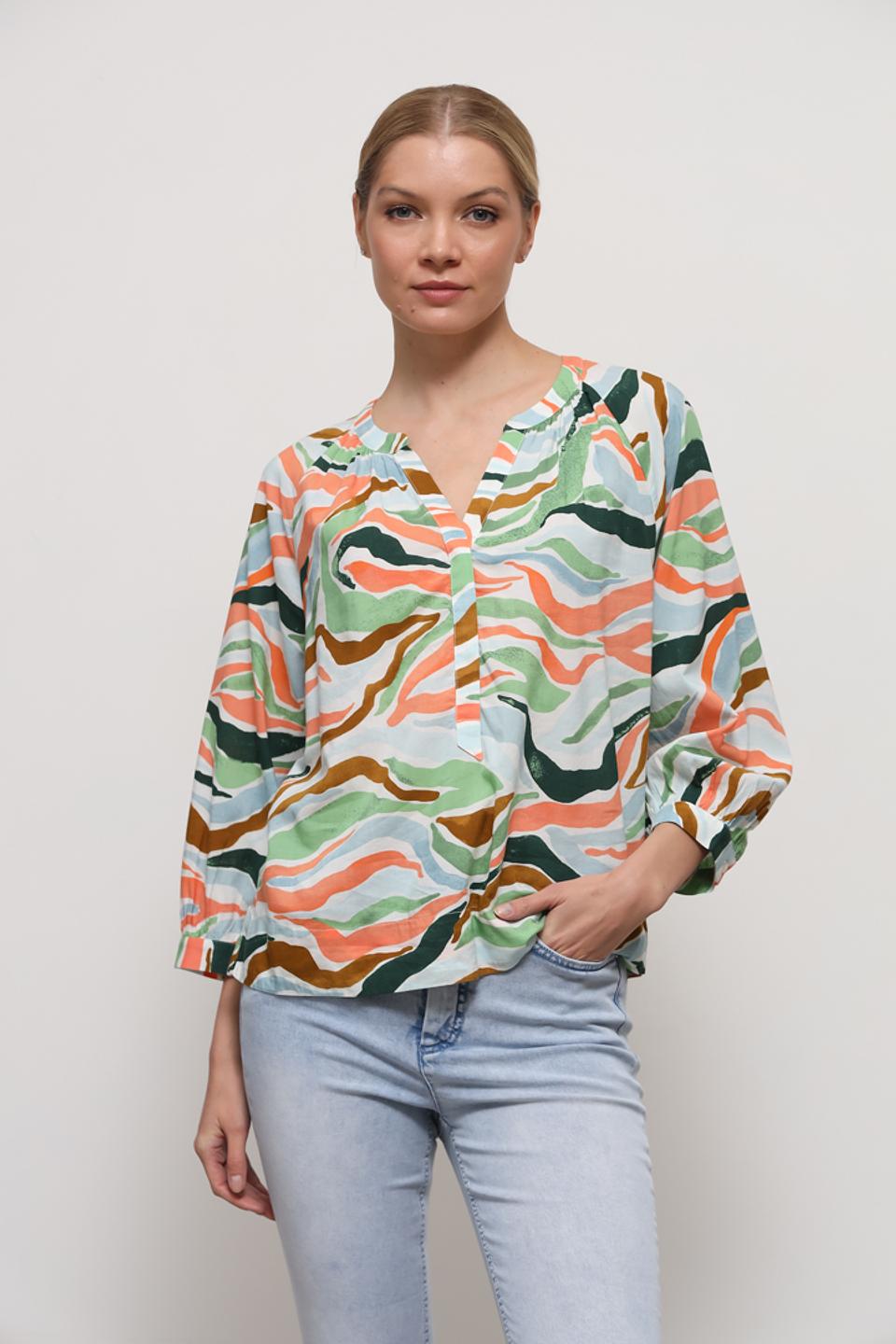 Блуза Tom Tailor с принтом