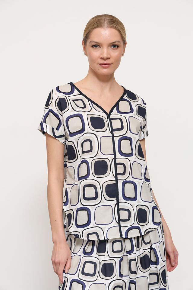 Блуза Sommer mann в геометрический принт
