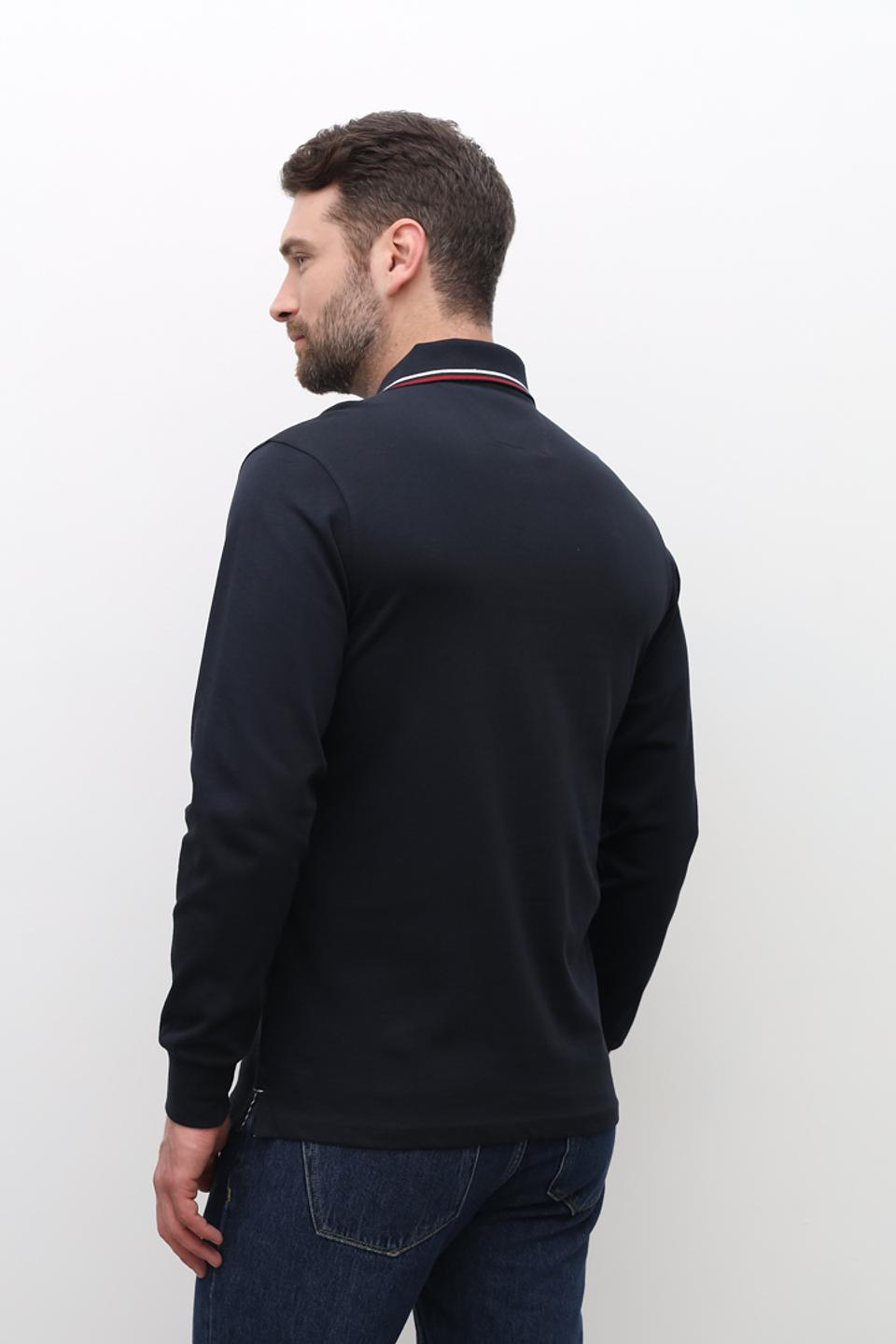 Поло Granchio с логотипом тёмно-синее