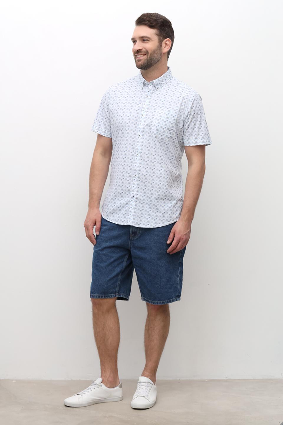 Рубашка кр Pioneer с принтом