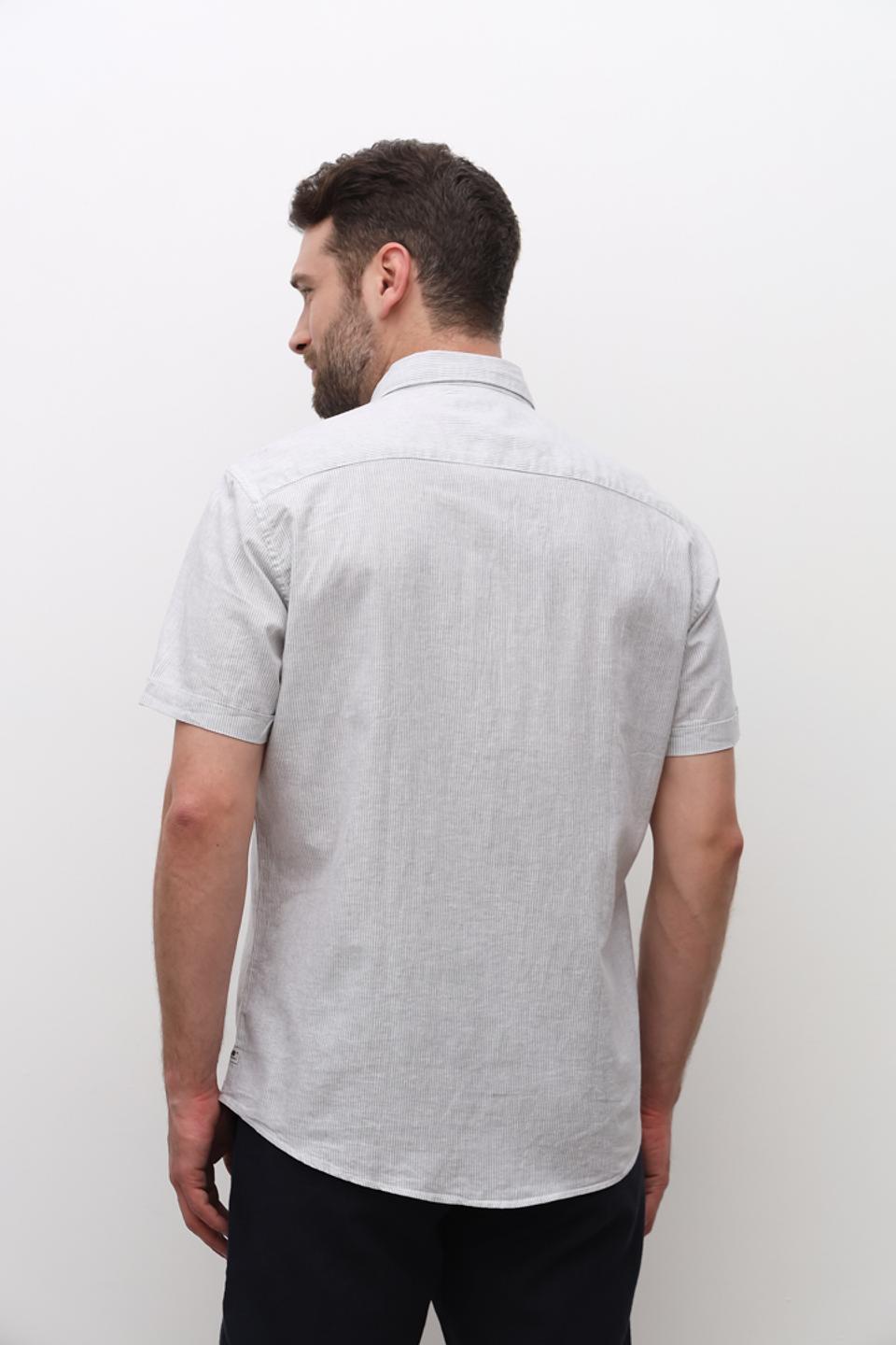 Рубашка кр Pioneer men серая