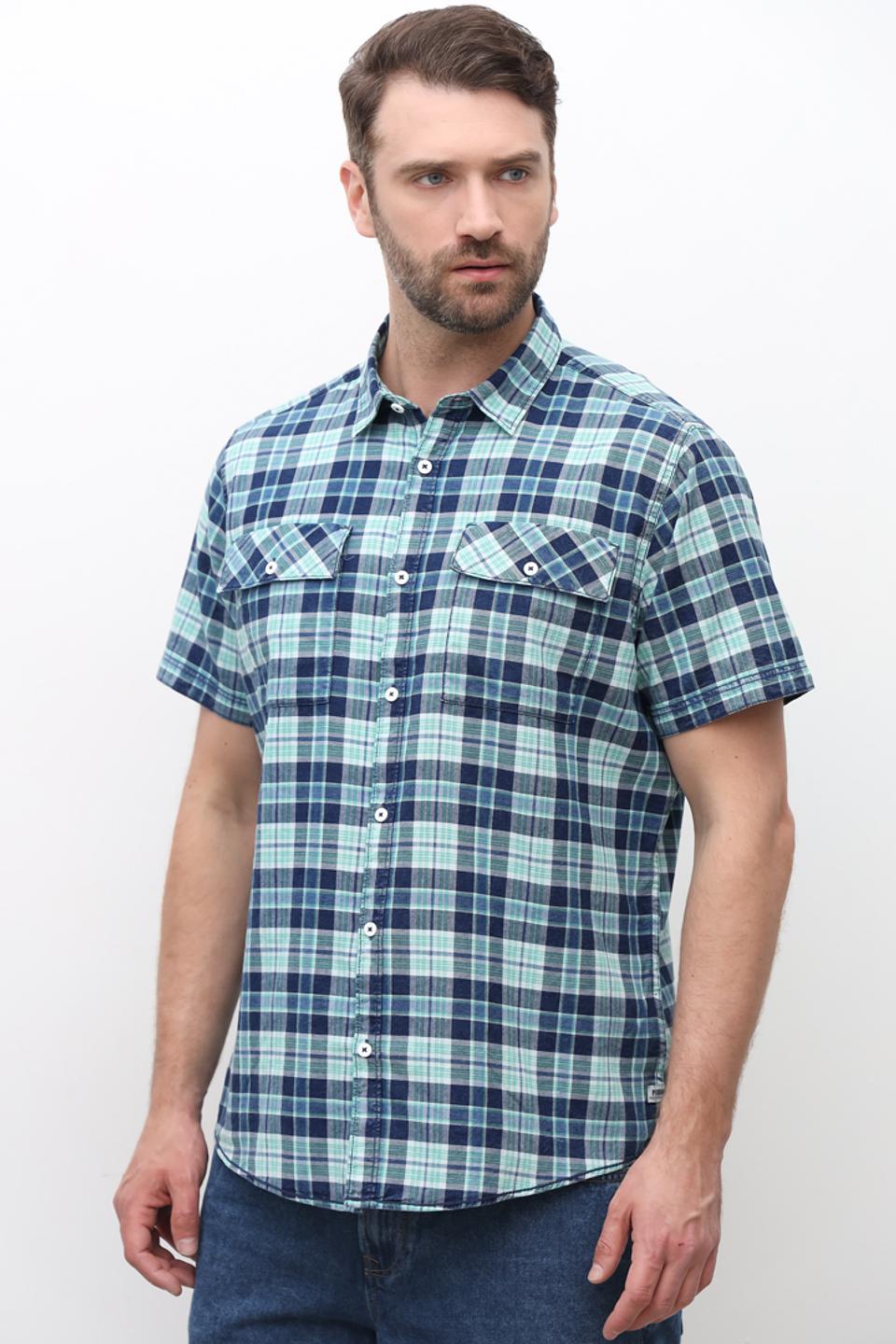 Рубашка кр Pioneer в клетку